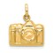 14K Yellow Gold Camera Charm Photographer Jewelry 17mm x 13.5mm